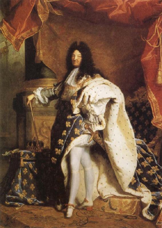 Hyacinthe Rigaud Portrait of Louis XIV china oil painting image
